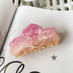 Cwaha1546_Dream Color Hair Claw Clip,Bear,Mermaid,Line