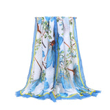 SATIN GOLD TRIMMED SCARF FOR WOMEN SHAWL_CWASC0685