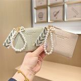 Minimal Crack Texture Pearl Bifold Wallet_Cwab06214