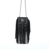 Women Leather Tassel Satchels Bag_Cwab0783