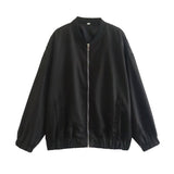 Urban Casual Loose Solid-Color Pilot Jacket Coat