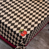 CHECKERBOARD TABLECLOTH SUEDE TABLECLOTH_CWMM0973