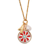 SIMPLE COLORFUL MULTI PENDANT NECKLACE FOR WOMEN_CWMM3789