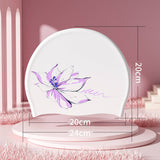 PRINTED SILICONE SWIM CAP FOR WOMEN WITH ANTI SLIP_CWMM6707