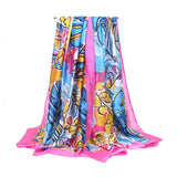 BANANA LEAF SCARF SUMMER BEACH WRAP SHAWL_CWASC0671