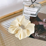 SIMPLE MONOCHROME SILK SCRUNCHIES_LARGE SIZE_CWAHA0349