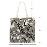 CUTE GIRAFFE PRINT CANVAS SHOULDER BAG_CWAB5125