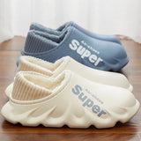 Winter Waterproof Cotton Slippers Warm House Shoes