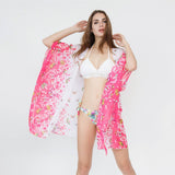 BUTTERFLY PRINT OPEN FRONT KIMONO CARDIGAN_CWASC0791