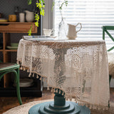 FOREST STYLE PASTORAL CROCHET COVER DINING TABLE_CWMM0965