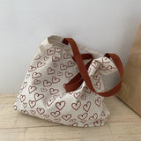 SIMPLE LOVE LAZY STYLE STUDENT CANVAS BAG_CWAB2152