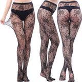 SKULL PRINT HOSIERY SHEER PANTYHOSE STOCKINGS_CWMS0229