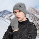 Winter Knitted Touch Screen Windproof Warm Suit_Cwmm2799