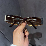 PERSONALIZED DIAMONDSTUDDED RETRO HOLLOWSUNGLASSES_CWASG0765