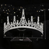 QUEENS HEADBAND CROWN WEDDING CRYSTAL TIARA_CWMM2024