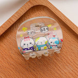 CLEAR CAT MINI HAIR CLAW CUTE CLIP FOR GIRLS_CWAHA0281