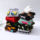 LARGE SIZE MENS TRENDY MID CALF SOCKS_CWMS1015