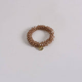 CUTE PEARL CRYSTAL HAIR TIE ELASTIC HANDMADE BAND_CWAHA6763