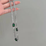 SIMPLE GEMSTONE NECKLACE_CWAJE1276