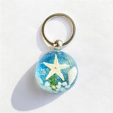 NEW CARTOON STARFISH AMBER KEYCHAIN PENDANT_CWMM3696