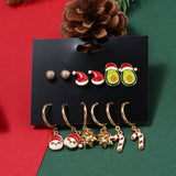 CUTE CHRISTMAS ALLOY EARRINGS SET FOR WOMEN_CWMM2631