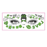 LUCKY CLOVER FACE STICKERS WATERPROOF TATTOOS_CWMM8373