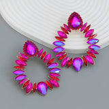 COLORFUL CRYSTAL GEOMETRIC DROP STUD EARRINGS_CWAJE0536