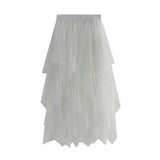 ASYMMETRICAL TULLE HIGH WAIST MIDI SKIRT_CWBMS0398