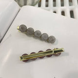 Cwaha1547_Retro Irregular Bean Side Hair Clips,2 Pack Set