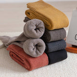 Women Padded Warm High Socks Cotton Socks_Cwms0332