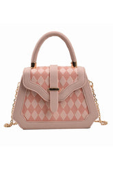 Plaid Boxhandlecross Chain Small Bag_Cwab0528