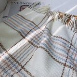 PLAID FAUX CASHMERE SCARF THICK WARM WINTER WRAP_CWASC1453