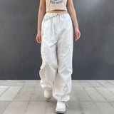 Trendy Low Waist Casual Wide-Leg Cargo Pants