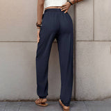 Texture Sense Casual Long Small Foot Pants