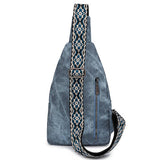 2024 NEW SIMPLE PU WAIST BAG MESSENGER BAG_CWAB2711