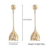 FASHION METAL FLOWER STACKING NECKLACE EARRING SET_CWAJE2849