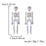 CREATIVE SPARKLY SKELETON EARRINGS HALLOWEEN STYLE_CWAJE0562