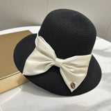 SUMMER ALL MATCH BOW STRAW HAT FOR WOMEN_CWAH3594
