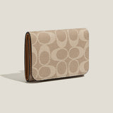 New Vintage Geometric Letter Mini 3-Fold Wallet_Cwab06269