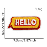 FUNNY TEXT PATCH EMBROIDERED CLOTH PATCH_CWMM4051