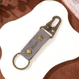 Vintage Leopard Weave Leather Keychain Pendant_Cwmm0579