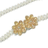 Women'S Wide Chain With Pearl Elastic Buckle_Cwabe0519