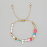 FASHION HAND WOVEN LETTER PEARL BRACELET_CWMM3812