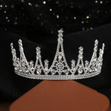 QUEENS HEADBAND CROWN WEDDING CRYSTAL TIARA_CWMM2024