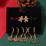 CHRISTMAS EARRING COMBINATION CARTOON EARRING SET_CWMM2611