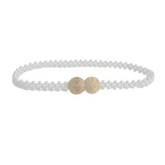CASUALROUND BUCKLE ELASTIC THIN WAIST CHAIN_CWABE0510