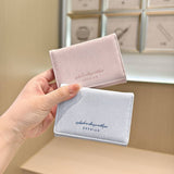 Gradient Velvet Mini Trifold Wallet With Letters_Cwab06233