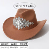 PINK SEQUIN WESTERN COWBOY HAT WITH RHINESTONES_CWAH3627
