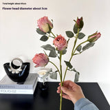 BURNT EDGE LOLA ROSE ARTIFICIAL FLOWER PROP_CWMM6569