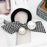 BOW DECORATION SCRUNCHIES ELASTIC HAIR BANDS_CWAHA0141